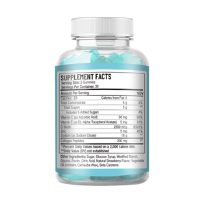 Vitaminas para Cabello, Piel y Uñas, Gomitas Orgánicas para una Piel Suave, Biotina Herbal Natural, Vitamina C Vegana, Zinc Saludable, Colágeno para una Dieta Saludable - Product Image 6