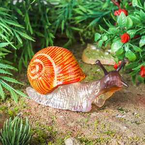 Juguete infantil transfronterizo yxs, modelo de animal cognitivo, simulación de caracol sólido, decoración para jardín y patio, adornos del ciclo de vida. - Product Image 2