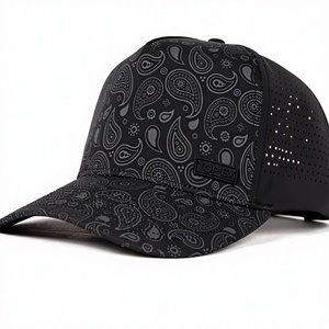 Casquette de baseball TOP-EX Performance pour homme, en PVC, résistante à l'<span class=keywords><strong>eau</strong></span>, réglable, rafraîchissante, pour la course, le golf, 6 panneaux, fermeture snapback, découpe laser - Product Image 1