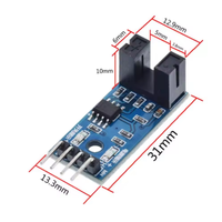Capteurs de mesure de vitesse optiques à fente infrarouge IR, module optocoupleur pour test de moteur, module de vitesse PIC AVR
