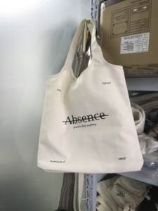 Customized Striped Cotton <b>Canvas</b> <b>Tote</b> <b>Bag</b> for Women Single Shoulder Reusable Lady Handbag <b>with</b> Inner <b>Zipper</b> Pockets - Product Image 5