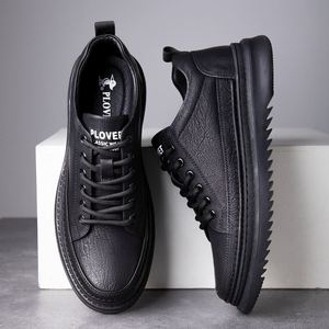 Nuevos Zapatos de Moda para Hombre, Zapatos Casuales de Suela Suave, Zapatos Casuales de Cuero de Caña Baja para Hombre - Product Image 2