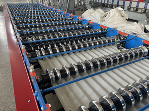 필수 모터 베어링 핵심 구성 요소가있는 기계 골판지 지붕 시트 기계 만들기 완전 자동 유약 금속 타일 - Product Image 5