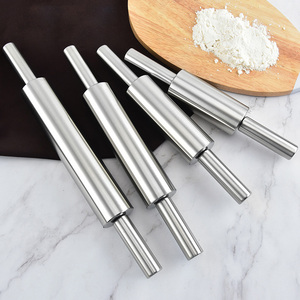 430 Thép Không Gỉ Cán <span class=keywords><strong>Pin</strong></span> Pastry Hội Đồng Quản Trị Không Dính Nhà Bếp Bột Con Lăn Công Cụ Cần Thiết Cho Bánh Bao Da Con Lăn & Nấu Ăn - Product Image 3