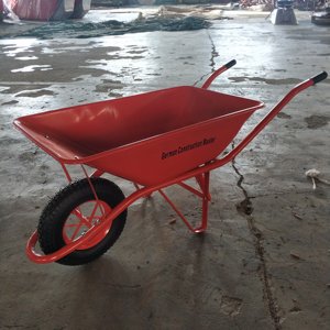 Carriola da Giardino in Metallo Resistente con Ruota Solida per Uso Edile e Agricolo - Product Image 2