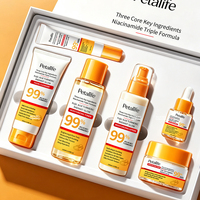 Kit de Soins Éclaircissants et Blanchissants pour la Peau au Curcuma et à l'Acide Kojique (6 Pièces) – Soin du Visage Anti-Taches pour une Peau Éclatante – Marque Blanche OEM