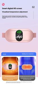 Almohadilla de calefacción Menstrual inalámbrica con pantalla Digital portátil, masaje de calentamiento rápido, cinturón envolvente para la cintura, masajeador Menstrual para mujer - Product Image 3