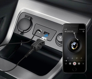 Adaptateur <span class=keywords><strong>Bluetooth</strong></span> B51 Mini USB Aux à double sortie compatible pour haut-parleur filaire, téléphone, systèmes <span class=keywords><strong>audio</strong></span> de <span class=keywords><strong>voiture</strong></span> - Product Image 5