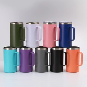 Vaso Térmico de 24oz con Asa, Doble Pared, Aislamiento al Vacío, Recubrimiento en Polvo, Grabado Láser, Impresión UV 3D, Logotipo Personalizado, Acero Inoxidable - Product Image 6