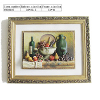 Personnalisé Résine Art Artisanat Vintage Paysage Peinture Décoration Murale Toile Art Nature Morte Cadre Oeuvre pour La Maison Salon