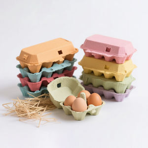 Prezzo di fabbrica biodegradabile monouso impermeabile carta pasta cartone 30 vassoio uovo di gallina - Product Image 1