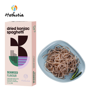 Fideos de Konjac Secos con Sabor a Algas Marinas, Aptos para Dieta <span class=keywords><strong>Keto</strong></span>, a Base de Plantas, Sin Grasa, Bajos en Calorías, Sin Gluten, Sin Azúcar, Caja de Pasta para Veganos - Product Image 1