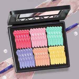 Pinzas para el Cabello Leeons con Diseño de Cocodrilo, 6 Colores, 11.5x3.5cm, Pinzas de Estilismo para Mujeres, Uso Comercial, 6 Piezas/Paquete - Product Image 3