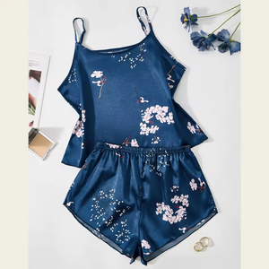 Conjunto de Dos Piezas de Pijama <span class=keywords><strong>y</strong></span> Camisón de <span class=keywords><strong>Moda</strong></span> 2026 para Mujer, Ropa de Dormir de Verano - Product Image 1