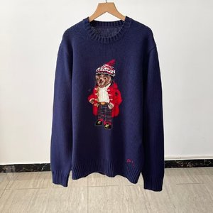 Suéter de Punto Bordado con Patrón de Oso de Dibujos Animados de Nuevo Estilo para <span class=keywords><strong>Hombre</strong></span>, Suéter de Moda con <span class=keywords><strong>Cuello</strong></span> <span class=keywords><strong>Redondo</strong></span> y Manga Larga - Product Image 3