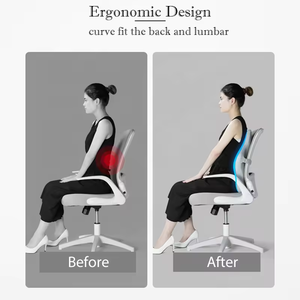 <span class=keywords><strong>Coussin</strong></span> <span class=keywords><strong>lombaire</strong></span> ergonomique en mousse à mémoire de forme pour chaise d'allaitement avec sangle réglable - Product Image 2