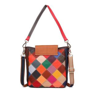 Ladies <b>Small</b> square Underarm <b>Bag</b> Genuine Cow <b>Leather</b> Crossbody Shoulder <b>Bags</b> Rhombus Stitching Women Handbag Purse - Product Image 2