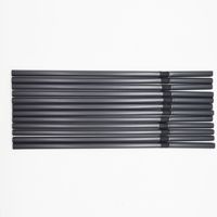 Pailles jetables 100% biodégradables, en PLA, sans plastique, 30 pailles