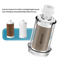 Filtre à eau universel pour robinet domestique, tuyau d'arrivée d'eau, triple purification, filtre à eau pour machines à laver à tambour entièrement automatiques