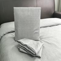 Vente chaude, draps de lit en polyester bleu personnalisés, PVC, taille Queen, ensemble de literie en gros, dessin animé/rayé/plante, maison, hôtel, hôpital