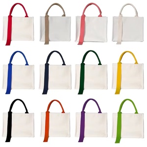 Bolsas de Lona Resistentes Cangnan Perfect Bags de 16 y 20 Onzas para Mujer con Correas de Algodón y Cinta de Colores - Product Image 3