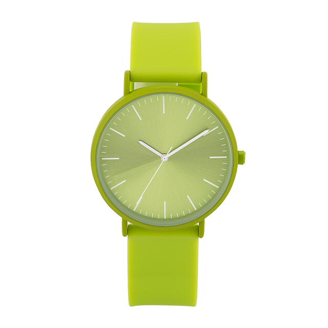 Oem Minimalist Silicone Quartz Wristwatch Customised Watch Multicolor Manufacturer
