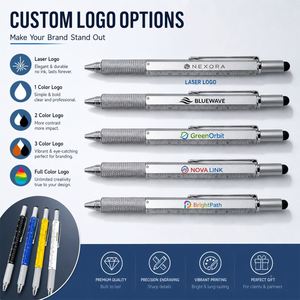 Stylos à bille multifonctions personnalisés promotionnels pour la vente en gros, cadeaux d'entreprise avec logo personnalisé - Product Image 3