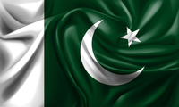 Drapeau national pakistanais en polyester imprimé numériquement 90x150cm, écologique, style flottant
