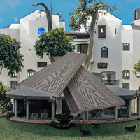 Revêtement mural extérieur pour maisons préfabriquées, bardage extérieur en WPC Damask, imperméable, panneau 3D, design européen