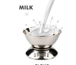 مقياس وعاء قياس للمطبخ بصوت رقمي OEM ، مقياس 5 من الفولاذ المقاوم للصدأ مع وعاء - Product Image 4