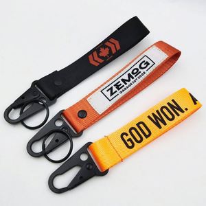 Universal Car Keychain Lanyard Hanging Strap with Metal <b>Key</b> Holder <b>Key</b> <b>Ring</b> Lanyard for Car Motorcycle - Product Image 5