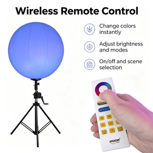 Torre de Luz Inflable Portátil RGB Blanco Frío, Lámpara de Trabajo LED con Trípode para Obras de Construcción, Campamentos, Eventos, Bodas - Product Image 6