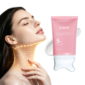 Crema 2 en 1 para Levantar y Masajear el Cuello – Fórmula Reafirmante con PDRN y Cabezal Ergonómico para Reducir la Papada - Product Image 1