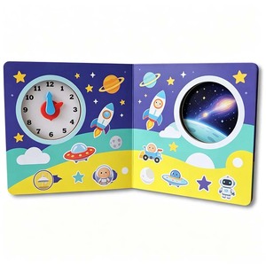 Stampa Personalizzata di Libri Cartonati per Bambini OEM, Libro Educativo con Orologio Interattivo per Imparare a Leggere l'Ora - Product Image 2