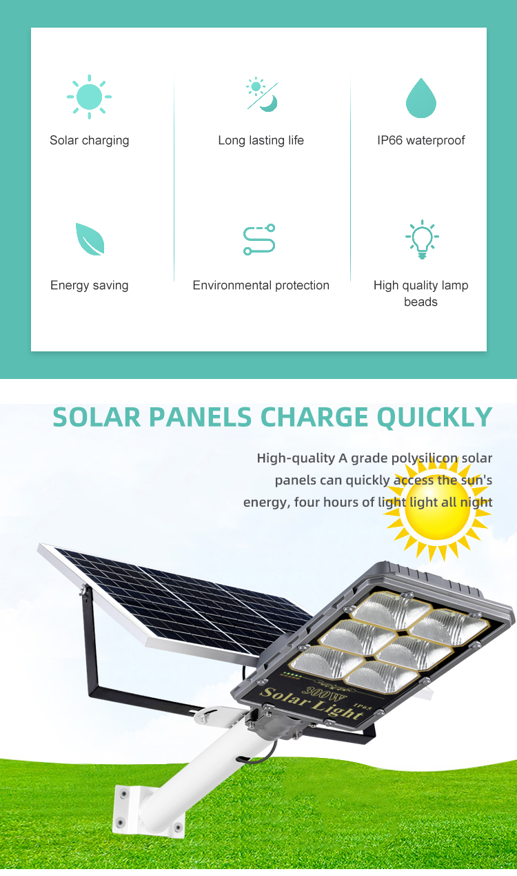 All In One Lampadaire Solaire Led Soler Led Street Light - Solar Street Light - 2