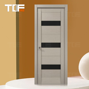 China Top Factory Customization Modern Security Home Doors External Solid Wood Pivot <strong>Porte</strong> for House Front Entry Exterior Doors - Product Image 1