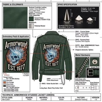 Blouson Biker Asymétrique Personnalisé pour Homme en Cuir Véritable de Vachette Pleine Fleur avec Épaulettes, Broderie Appliquée Flamme et Clous – Vêtement d'extérieur en Cuir Authentique