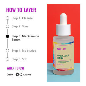 Suero Facial Delicado con 10% de Niacinamida (Vitamina B3), Calma el Enrojecimiento, Repara la Barrera Cutánea, Retiene la Humedad, Cuidado Nocturno para Piel Sensible, 30ml - Product Image 2