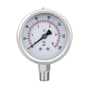 Made In China 60mm Stainless Steel Manometer All Stainless Steel Dry Pressure Gauge Corrosion Resistant Pressure Gauge