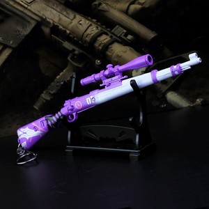 สกิน <span class=keywords><strong>Kar98k</strong></span>-พวงกุญแจปืนสไนเปอร์โมเดลอาวุธโลหะเต็มรูปแบบ3D ปั้นปืนจำลองขนาดเล็กของสะสมจี้ของเล่นเด็ก - Product Image 3