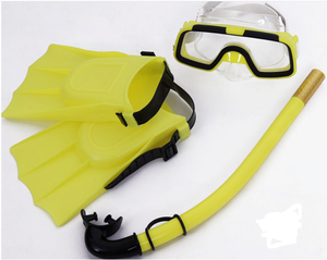 सस्ता बच्चों स्नॉर्कलिंग मुखौटा सेट स्कूबा तैराकी चश्मे बच्चों डाइविंग मुखौटा डाइविंग पंख - Product Image 3