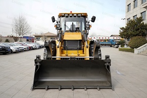 LUGONG LG388H コンパクト建設用掘削機 バックホーマシン 価格 4X4 小型ミニフロントエンドバックホーホイールローダー - Product Image 4