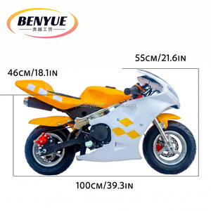 รถมอเตอร์ไซค์พ็อกเก็ตไบค์สำหรับเด็ก BY-048 49cc ขายส่งจากโรงงาน เครื่องยนต์ขนาดเล็กแต่ทรงพลังสำหรับความสนุก - Product Image 3