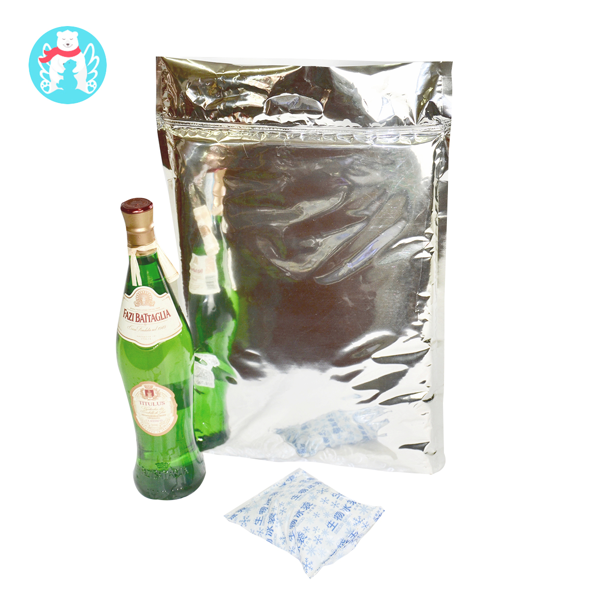 Многоразовый алюминиевый изолированный пакет, сохранение тепла, хлопковый пакет для пищевых продуктов, ломтики торта, гелато