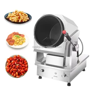 Automatic Drum Non Stick Pan Cooking Mixer Machine For Cook Food Vegetable Rice Meat