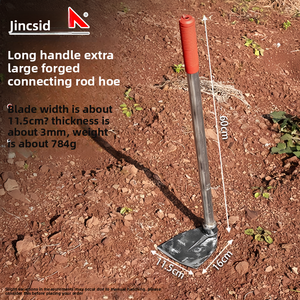 Houe de jardin en acier au carbone idéal pour briser l'argile <span class=keywords><strong>compact</strong></span>ée du sol - Product Image 4