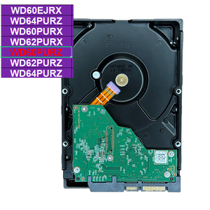 WD60PURZ 6TB Purple Monitoring HDD 3.5 inci SATA 3 6Gb/s 5400 rpm 64MB Cache 24/7 CMR dan AllFrame untuk Sistem NVR DVR CCTV - Product Image 1