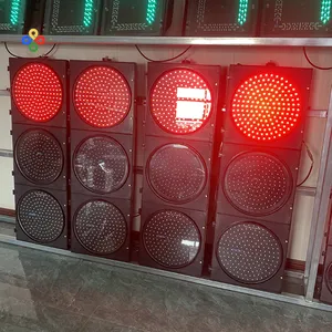 China atacado luz de advertência de trânsito 400 mm contagem regressiva 300 mm sinal de trânsito LED em tela cheia