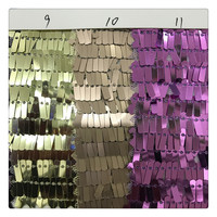 Offre Spéciale petite lame Sequin broderie tissu rectangulaire perle broderie tissu trou partiel maille fond métallique tricoté