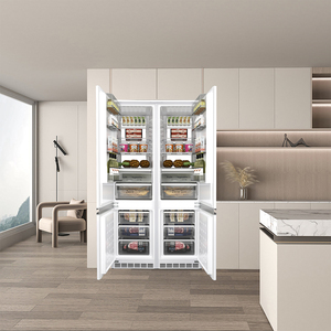 Réfrigérateur entièrement intégré 260L avec sortie d'air inférieure, idéal pour une cuisine, un hôtel <span class=keywords><strong>ou</strong></span> un usage domestique, efficacité énergétique de classe 1 - Product Image 1